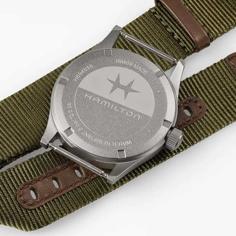 Hamilton Khaki Field Mechanical Textile Band Men's Watch- H69529933